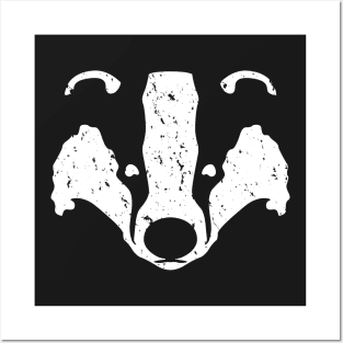 Badgers Crossing (White) Posters and Art